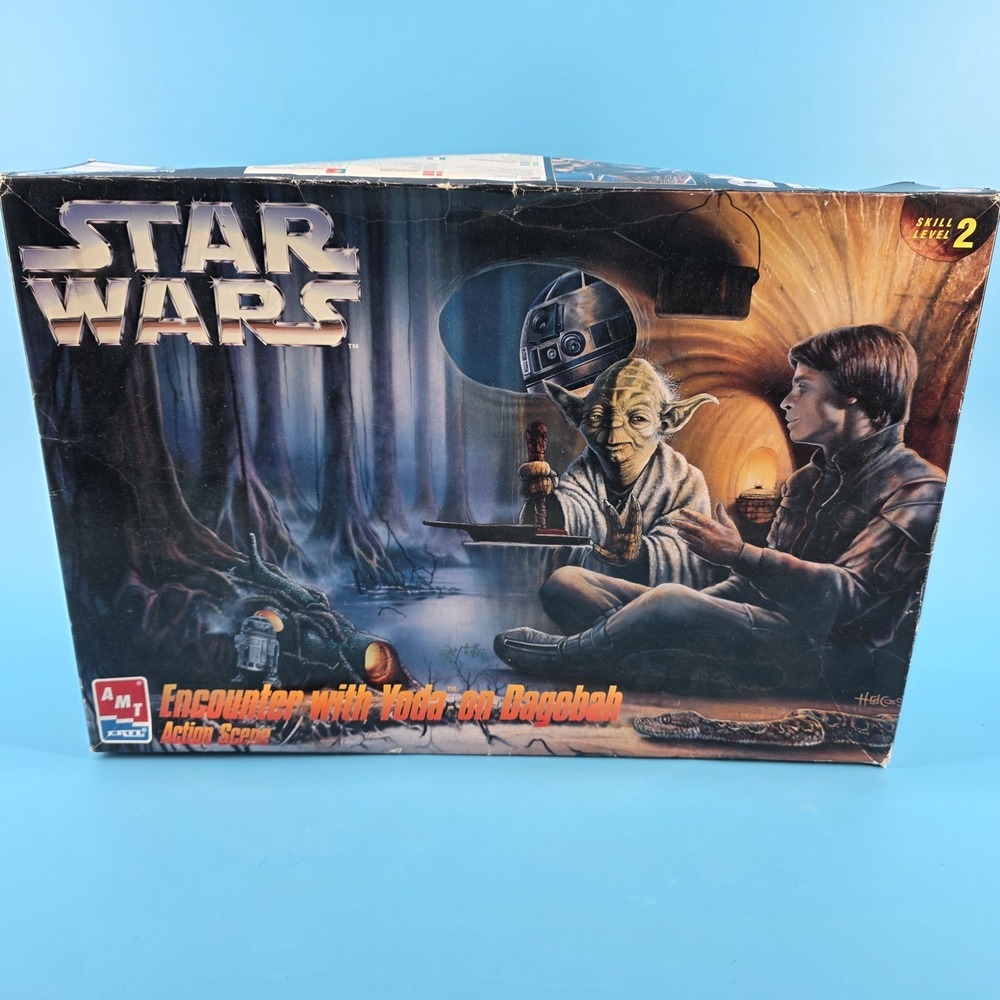 AMT Star Wars Encounter with Yoda on Dagobah Action Scene Model Kit NEW OPEN BOX